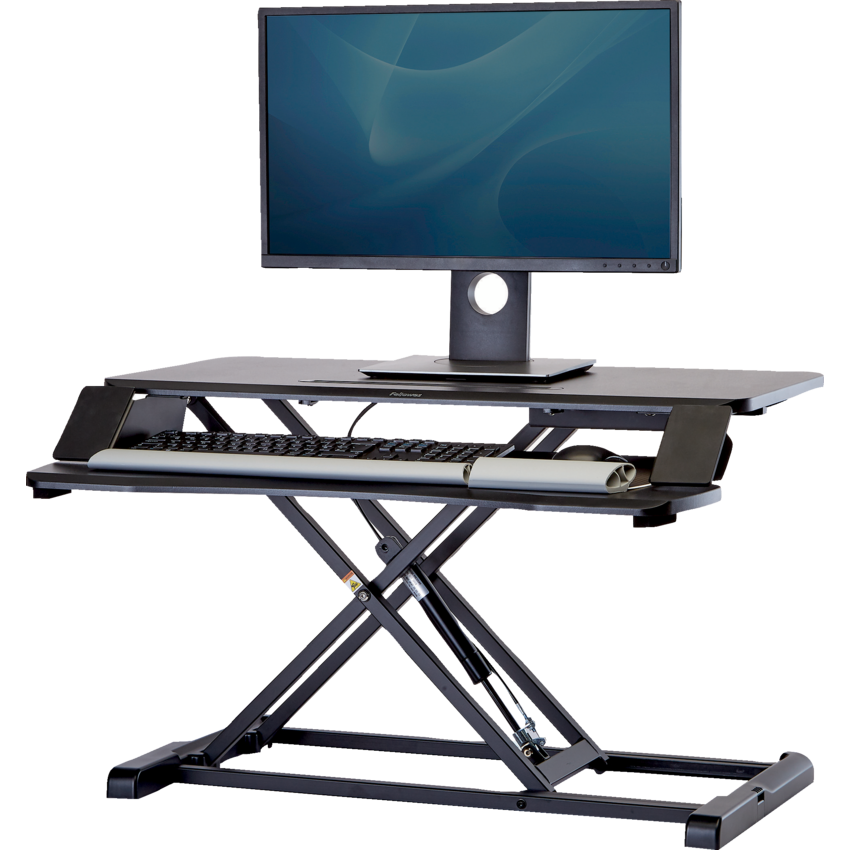 Fellowes® Corsivo™ Sit-Stand Workstation Black