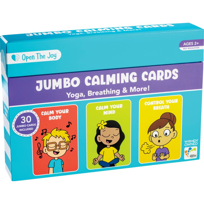 Open The Joy® Jumbo Calming Tools Cards English 30/pkg