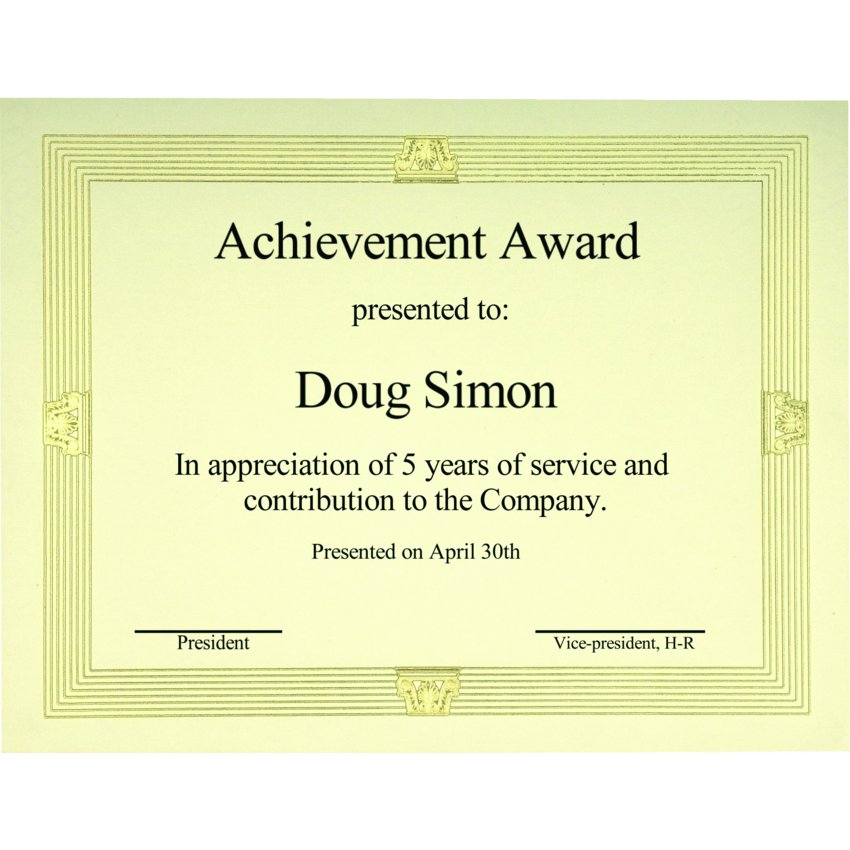 St. James® Elite Certificates Capital 12/pkg