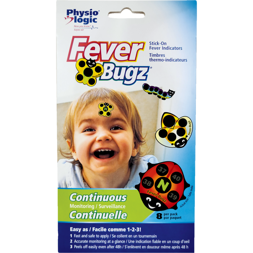 Physio Logic Fever-Bugz® Stick-On Fever Indicators 8/pkg