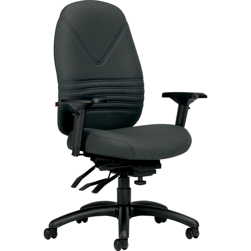 Basics® Chevron Ultra™ High Back Multi-Tilter Chair Fusion Fabric Graphite