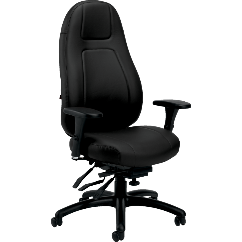 Basics® ObusForme® Elite Multi-Tilter High Back Chair Bonded Leather Black