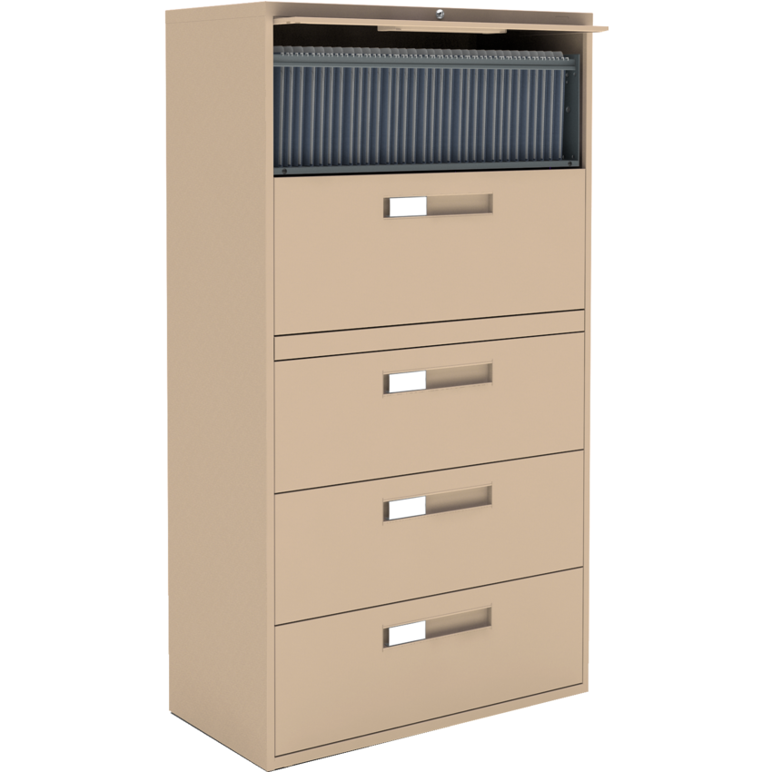 Global® Fileworks® 9300 Series Lateral File Cabinet 5-Drawer Nevada