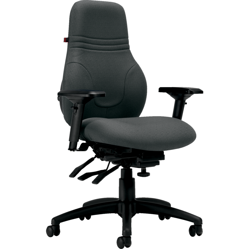Basics® Ergo Boss™ Multi-Tilter Chair High Back Standard Seat Fusion Fabric Graphite
