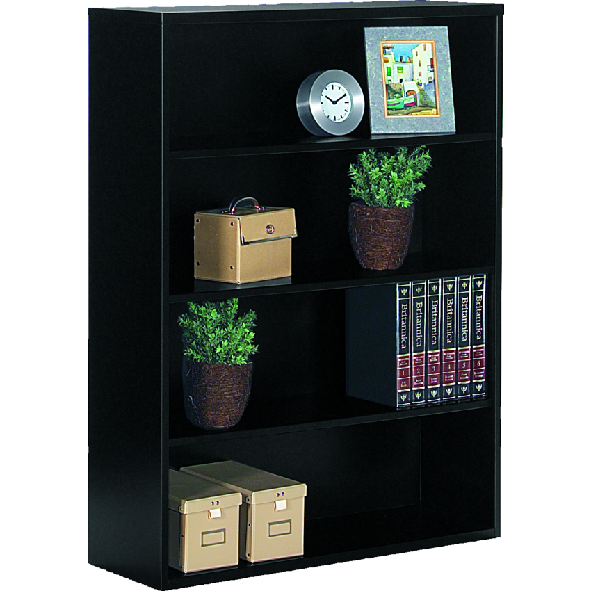 Global® Metal Bookcase 48"H Black