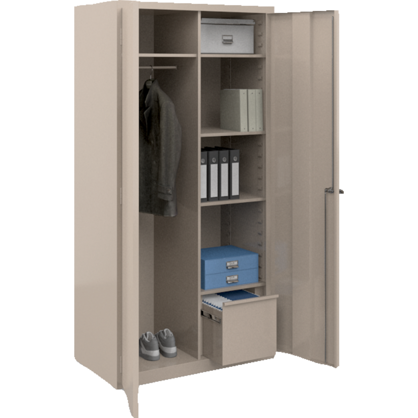 Global® Fileworks® Storage Wardrobe 36”W x 20”D x 72”H Nevada