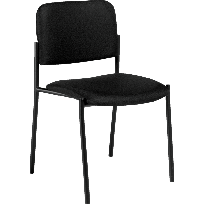 Offices to Go Minto Stacking Chair Armless Black