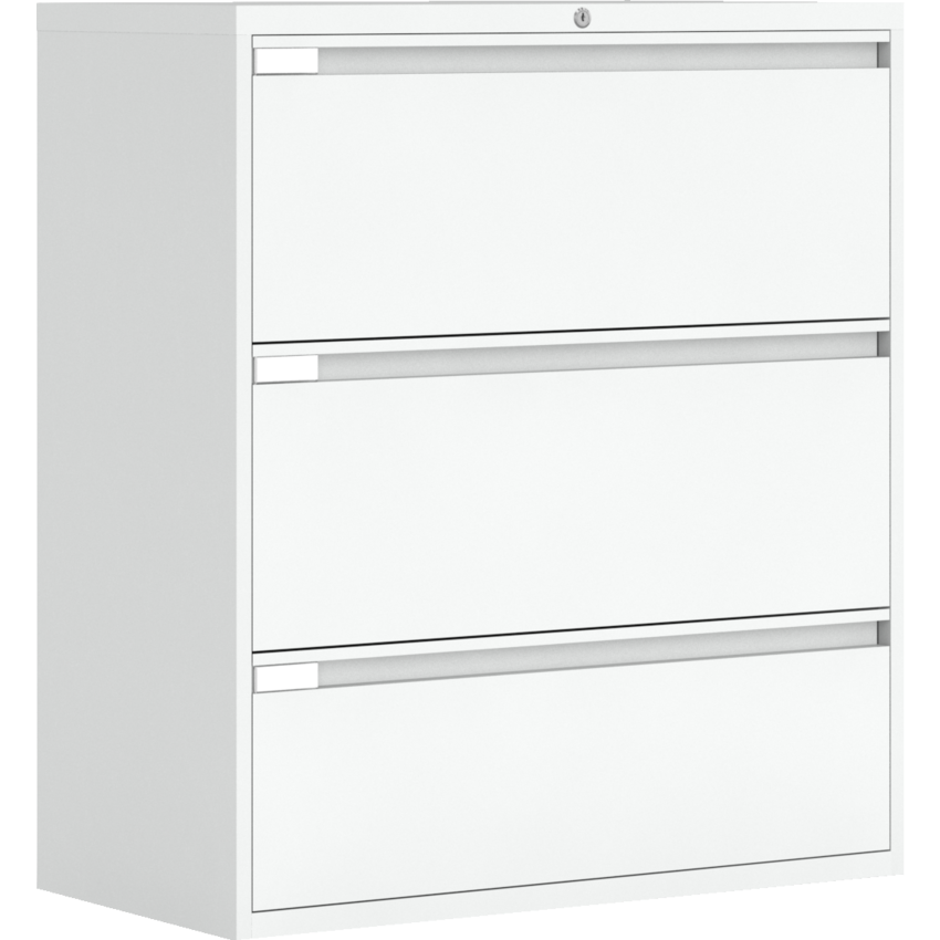 Global® Fileworks® 9300 Plus 3-Drawer Lateral File Cabinet Designer White