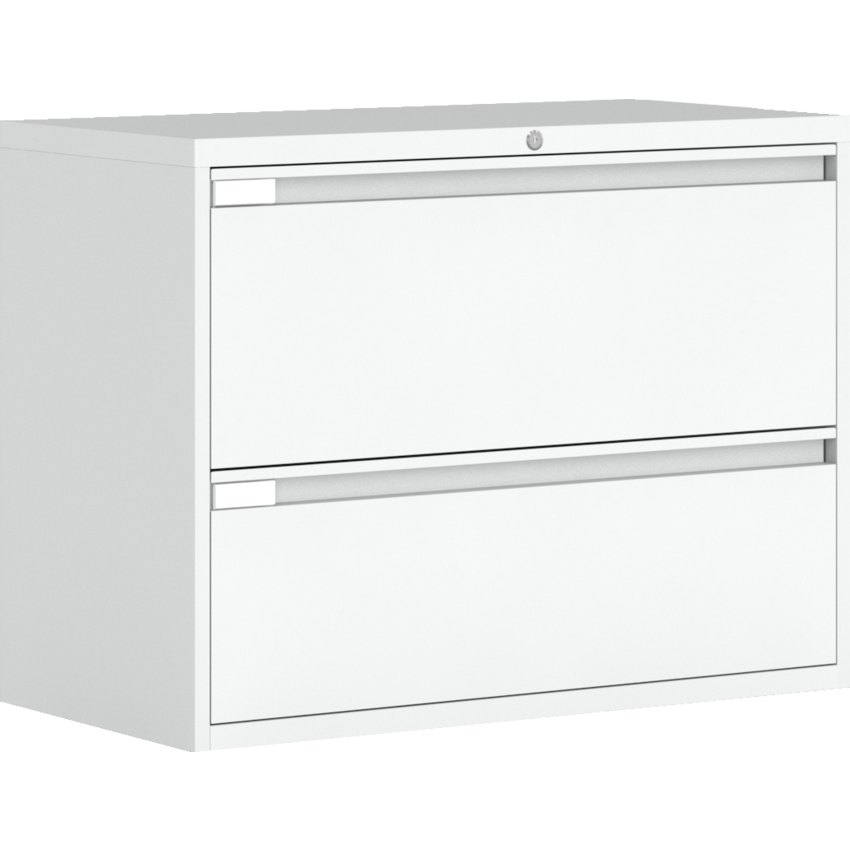 Global® Fileworks® 9300 Plus 2-Drawer Lateral File Cabinet Designer White