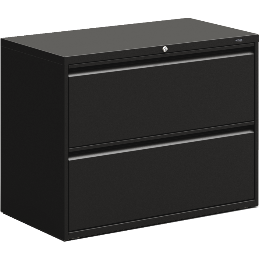 Offices to Go® Lateral File Cabinet 2-Drawer Black