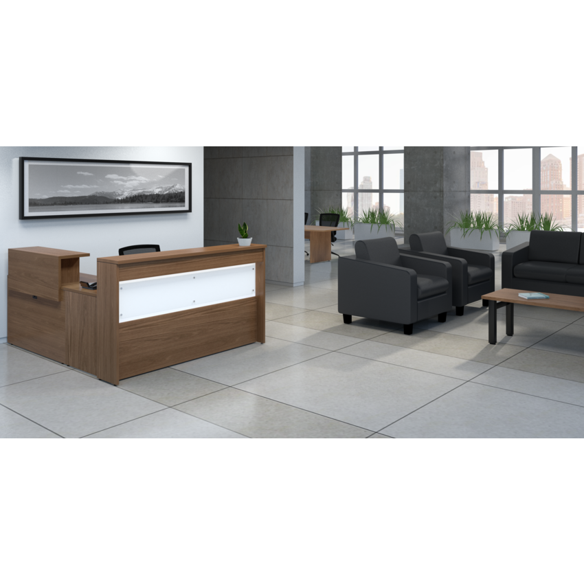 Offices To Go® Ionic Reception Suite Winter Cherry