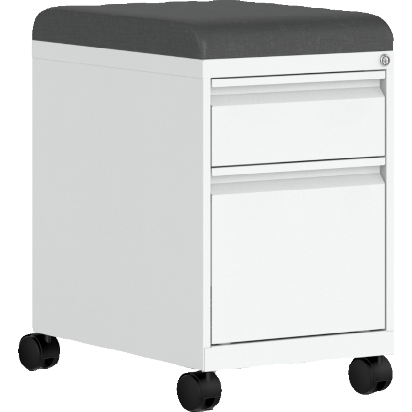 Offices to Go® Mobile File Pedestal Cushion 23" Urban Fabric Gravel Road