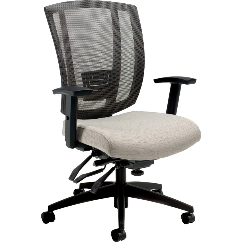 Offices to Go™ Avro Multi-Tilter Chair White Sand