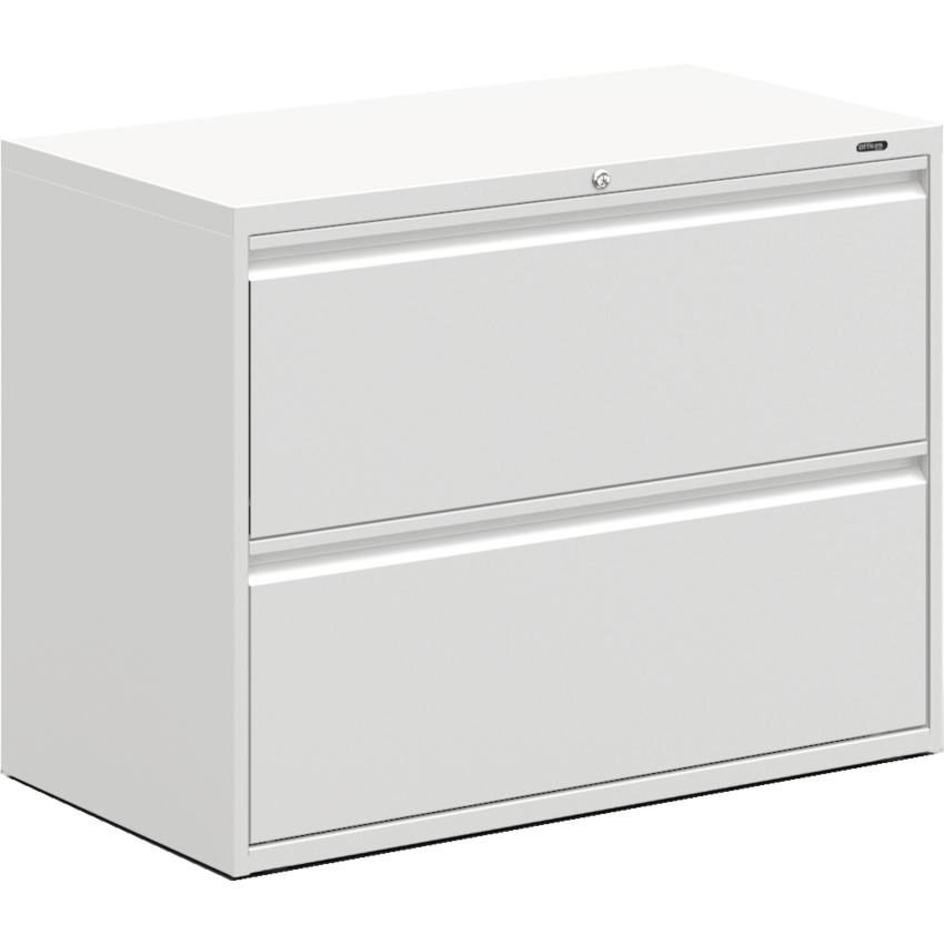 Offices to Go Lateral File Cabinet 2-Drawer Designer White