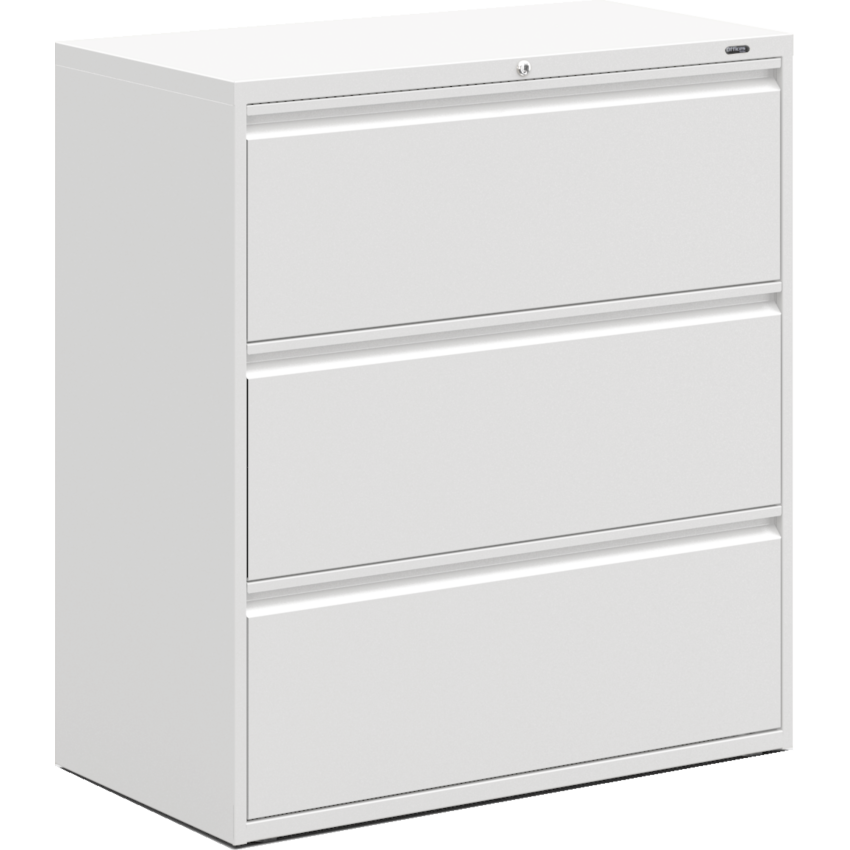 Offices to Go Lateral File Cabinet 3-Drawer Designer White