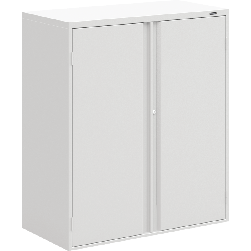 Offices to Go MVLSTOR Storage Cabinet 2 Shelves Designer White