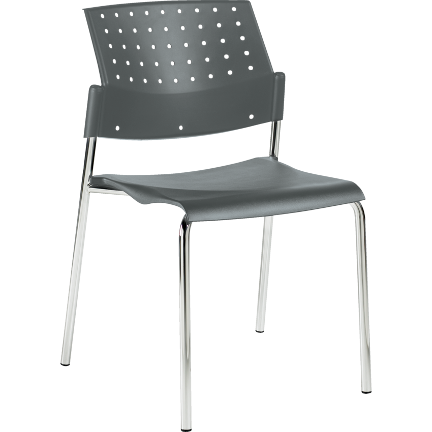 Global® Sonic™ Stacking Chair Armless Shadow
