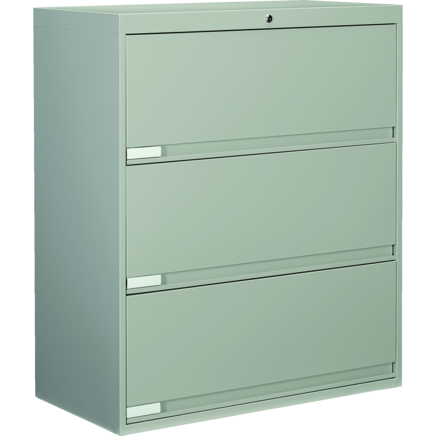 Global® 9100 End Tab Cabinet 3 Shelves Grey