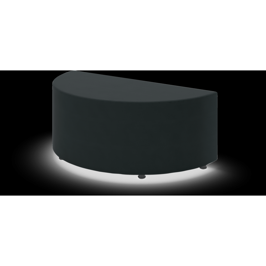 Offices to Go® Craft Modular Ottoman Half Round Waterfall Fabric Dance