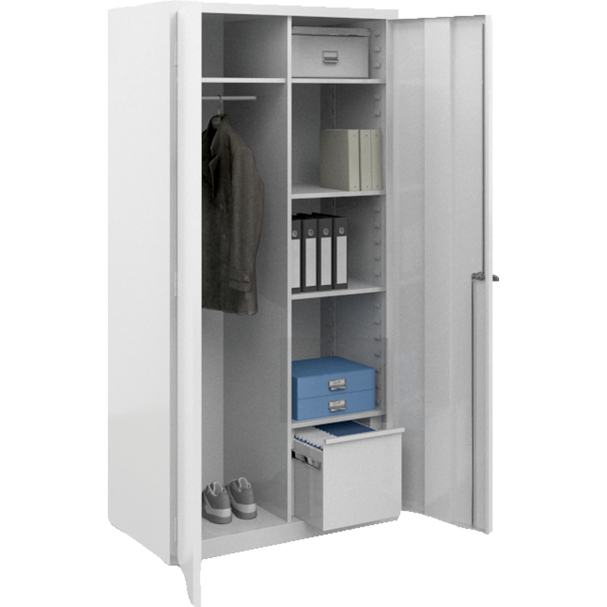 Global® Fileworks® Storage Wardrobe 36”W x 20”D x 72”H Designer White