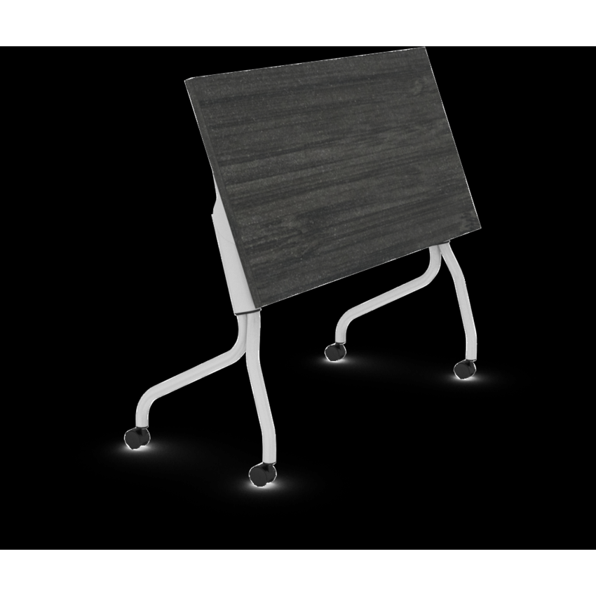 Offices to Go® Ionic Training Tables 48"W x 24"D Asian Night finish