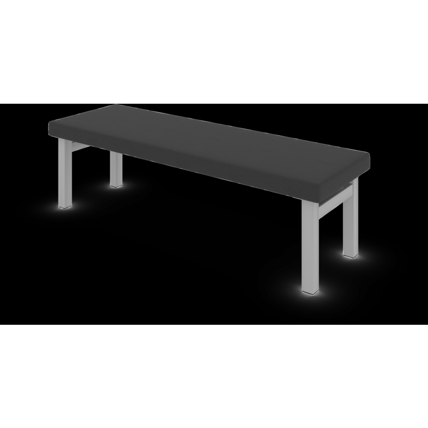 Offices to Go® Ionic 3-Seat Upholstered Bench Charcoal