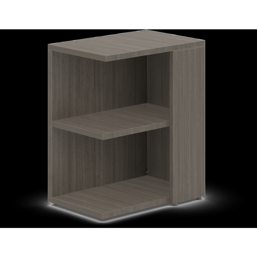 Offices to Go® Ionic Series End Shelf Unit, Right 16"W x 24"D x 29"H Absolute Acajou