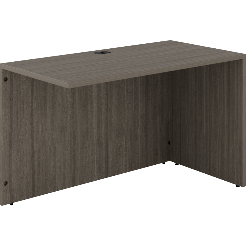 Offices to Go® Newland™ Return Shell 48"W x 24"D x 29-3/5"H Absolute Acajou