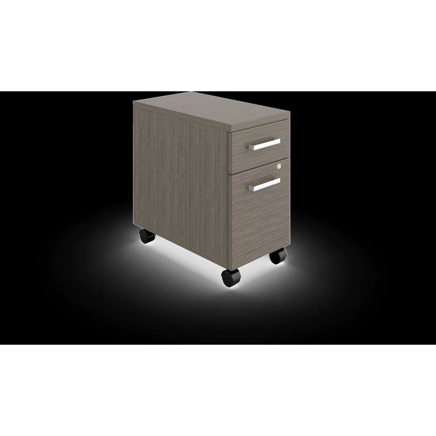 Offices to Go® Iconic Mobile File Pedestal Box/File 12" Absolute Acajou