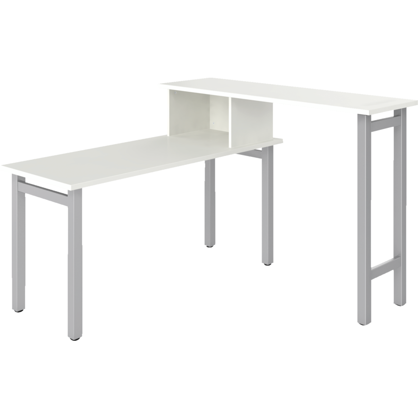 Offices to Go® Ionic Standing Height Return 60"W x 60"WD x 42"H Designer White