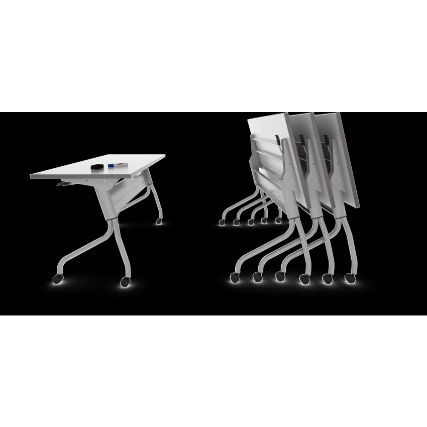 Offices to Go® Ionic Writable Desk Surface 60"W x 30"D White and Tungsten