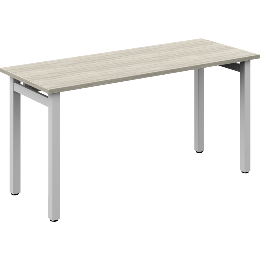 Offices to Go® Ionic Table Desk 60"W x 24"D x 29"H Noce Grigio finish