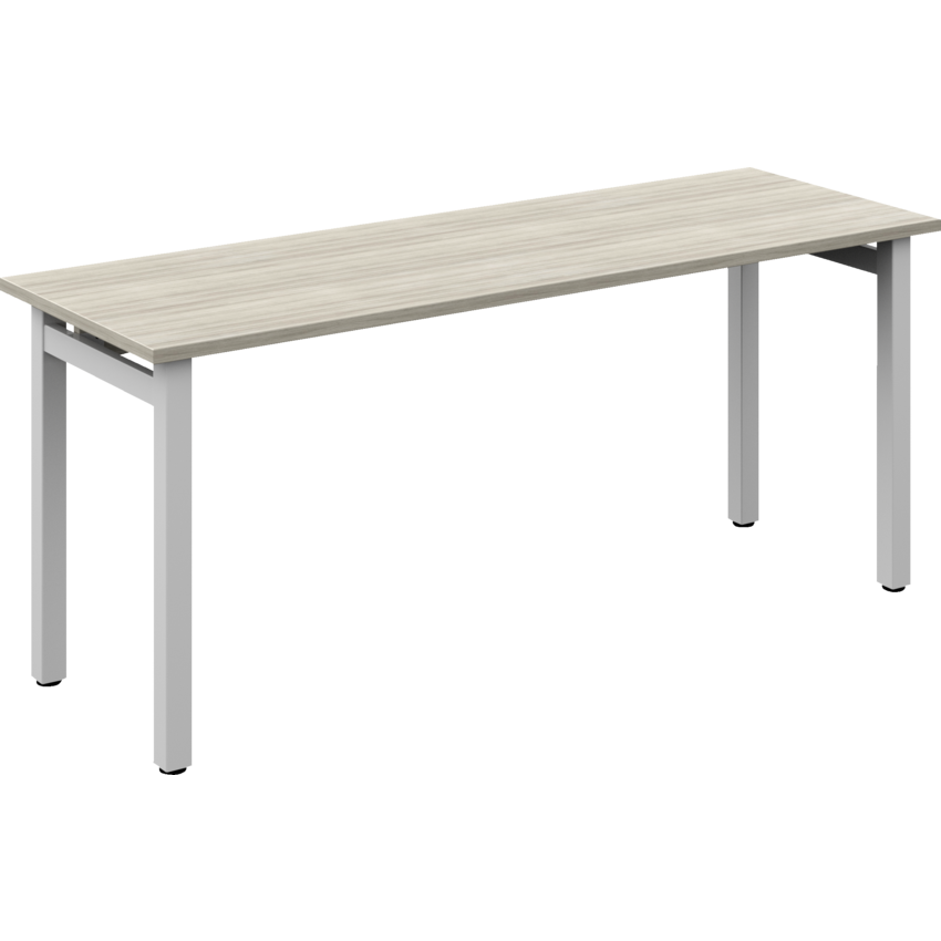 Offices to Go® Ionic Table Desk 72"W x 24"D x 29"H Noce Grigio finish