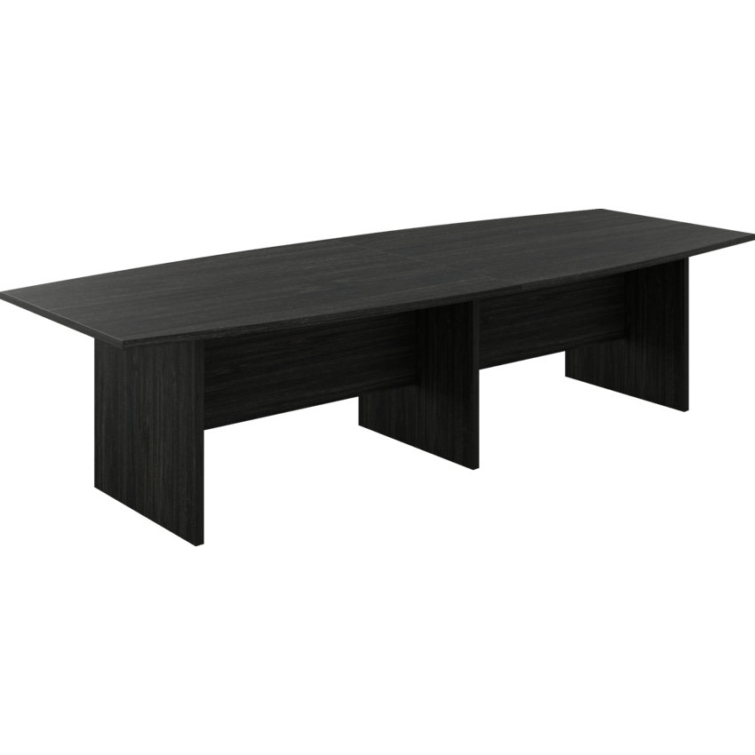 Offices To Go® Newland™ Boardroom Table 2 Pc Boat Shaped 120'W x 48"D x 29"H Asian Night finish