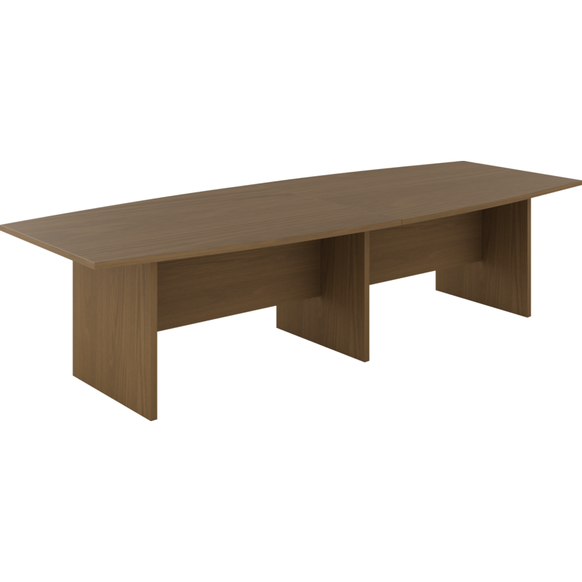 Offices To Go® Newland™ Boardroom Table 2 Pc Boat Shaped 120'W x 48"D x 29"H Winter Cherry finish