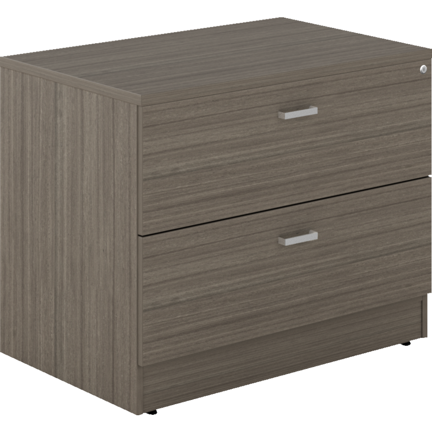Offices to Go® Newland™ Lateral File w/ Top Cabinet 2 Drawer 36"W x 24"D x 29-3/5"H Absolute Acajou finish