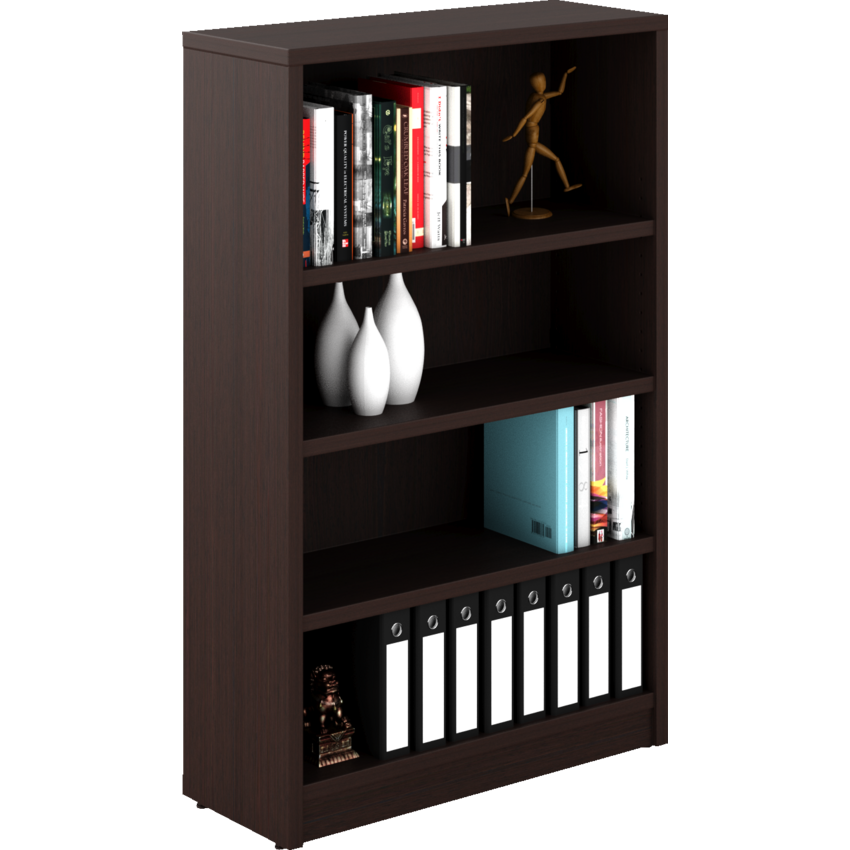 Offices To Go® Newland™ Bookcase 3 Shelves 30"W x 12"D x 48-3/5"H Dark Espresso finish