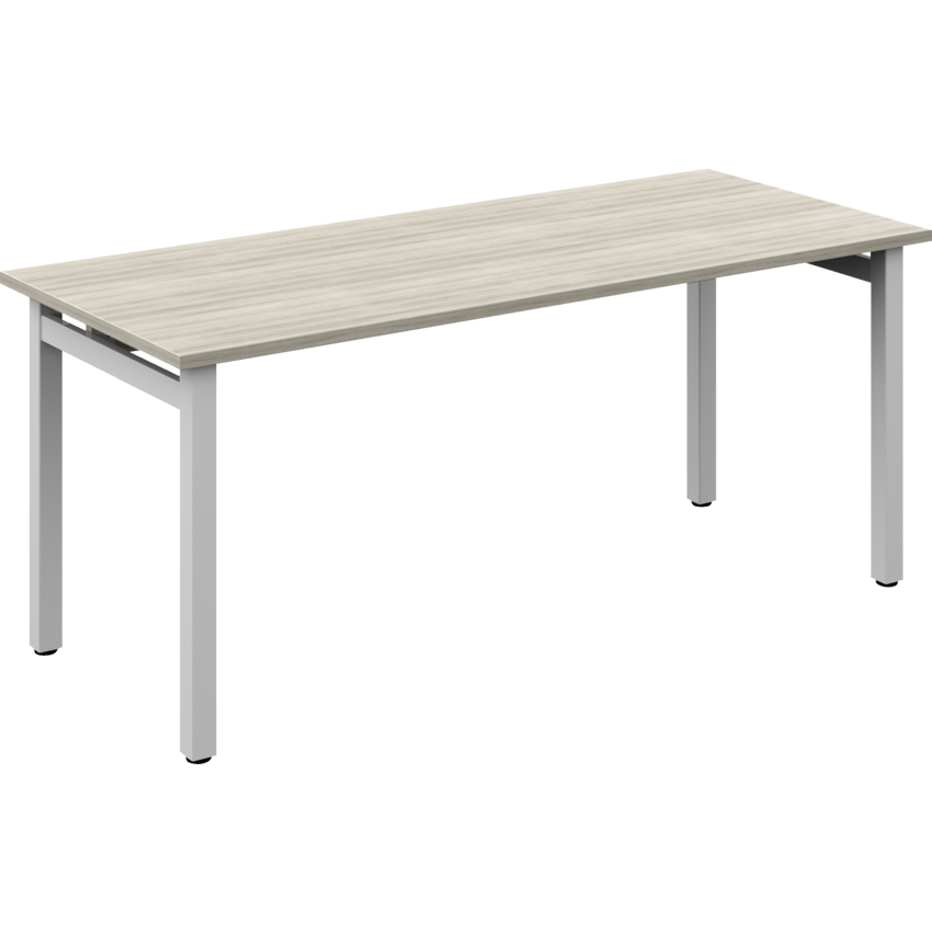 Offices to Go® Newland™ Table Desk 72"W x 29-7/10"D x 29-3/5"H Noce Grigio finish