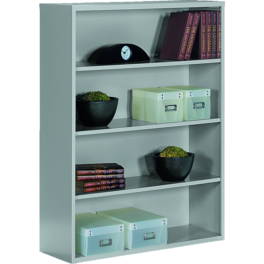 Global® Metal Bookcase 48"H Grey