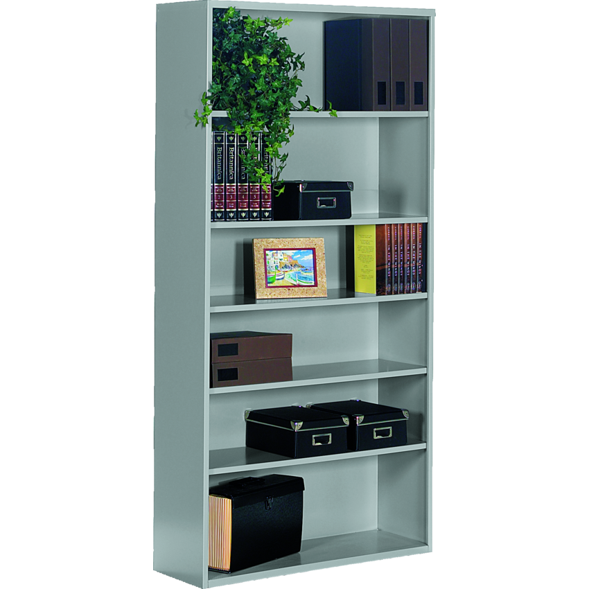 Global® Metal Bookcase 72" H Grey