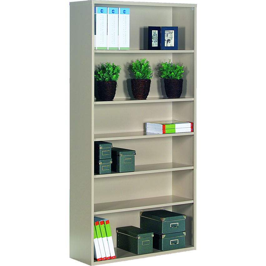 Global® Metal Bookcase 72" H Nevada