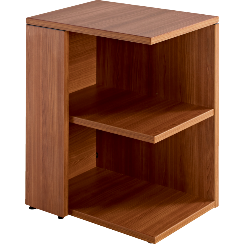 Offices to Go® Ionic Series End Shelf Unit, Left 16"W x 24"D x 29"H Winter Cherry