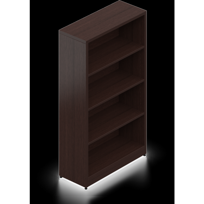 Offices To Go® Ionic Bookcase 3 Shelves 48"H Dark Espresso