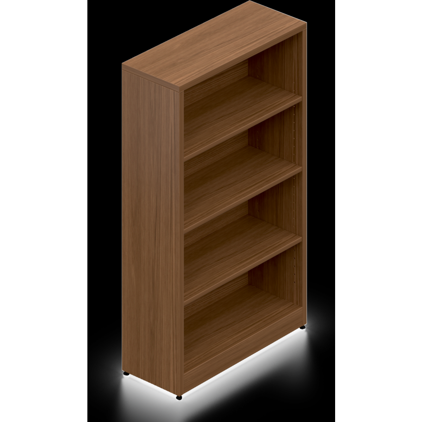 Offices To Go® Ionic Bookcase 3 Shelves 48"H Winter Cherry