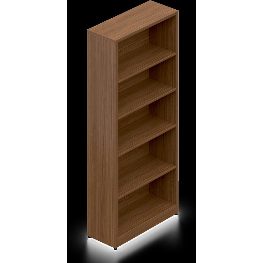 Offices To Go® Ionic Bookcase 4 Shelves 65"H Winter Cherry