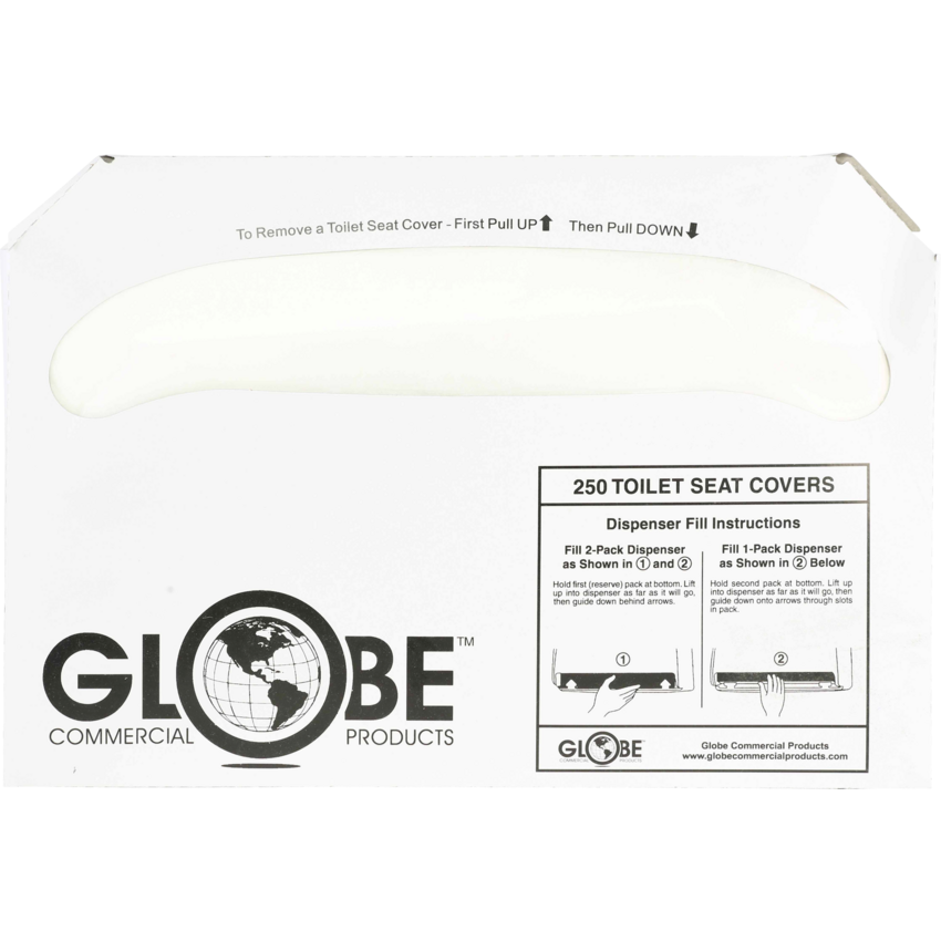 Globe™ Toilet Seat Covers 250 covers per package 10 packages/cse