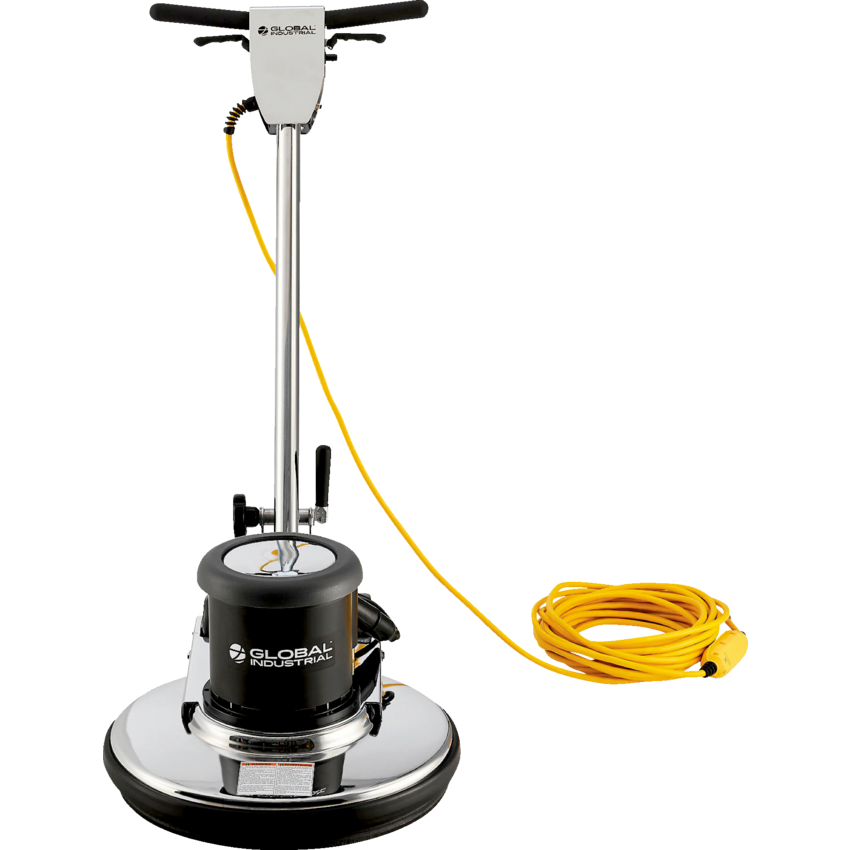 Global Industrial® Low Speed Floor Machine Chrome/Black