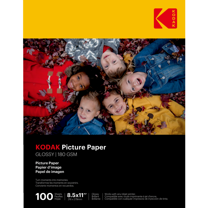 Kodak Picture Paper 8-1/2" x 11" 100 sheets/pkg