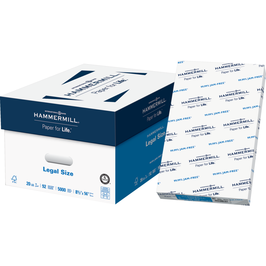 Hammermill® Copy Paper 8-1/2" x 14" 500 sheets/pkg