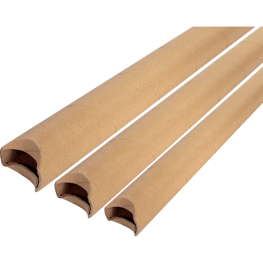 Crimped Mailing Tube 24" x 2" Kraft